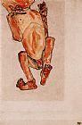 Egon Schiele Famous Paintings - Nude baby